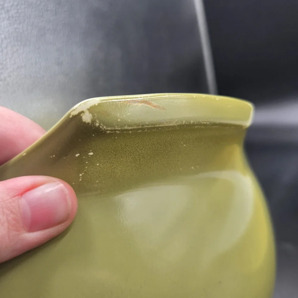 Vintage Pyrex 443 Green avocado cinderella nesting mixing bowl 2.5qt Grandmacore